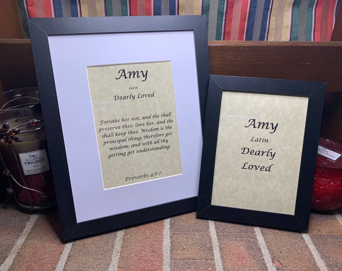 Amy - Name, Origin, with or without King James Version Bible Verse