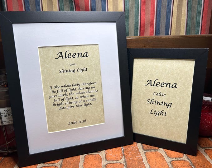 Aleena - Name, Origin, with or without King James Version Bible Verse