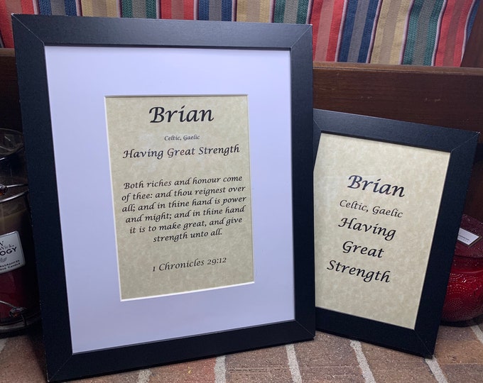 Brian - Name, Origin, with or without King James Version Bible Verse