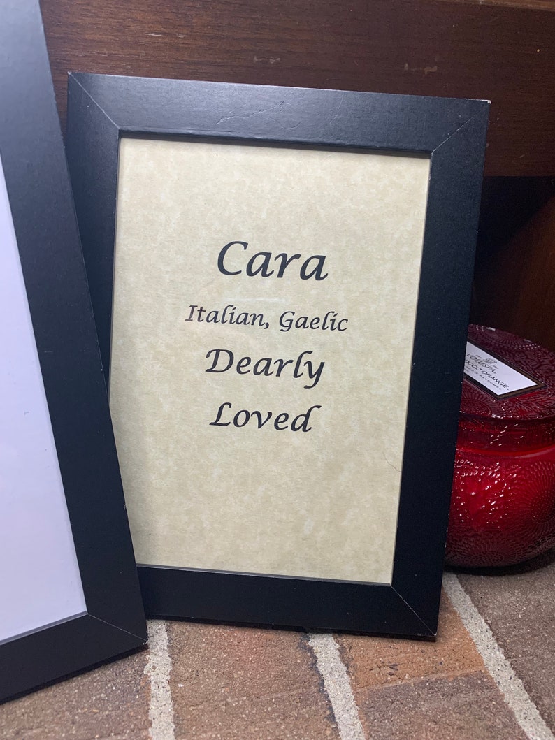 Cara - Name, Origin, With or Without King James Version Bible Verse - Etsy