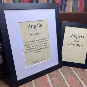 Angela - Name, Origin, with or without King James Version Bible Verse