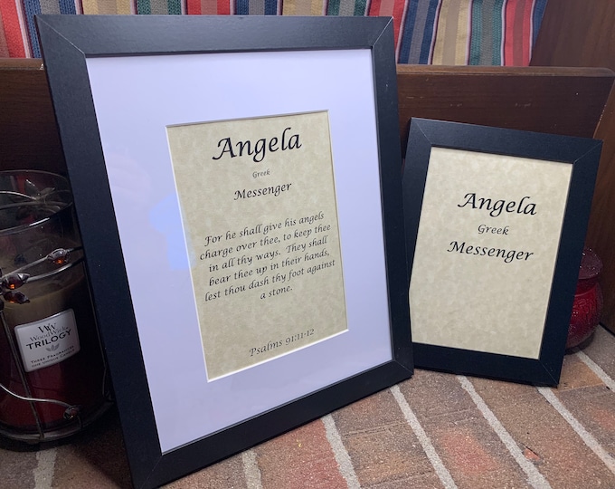 Angela - Name, Origin, with or without King James Version Bible Verse