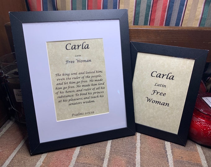 Carla - Name, Origin, with or without King James Version Bible Verse