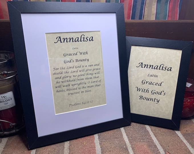 Annalisa - Name, Origin, with or without King James Version Bible Verse