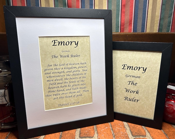 Emory - Name, Origin, with or without King James Version Bible Verse