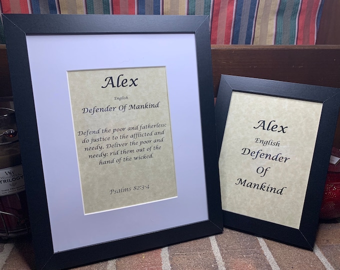 Alex - Name, Origin, with or without King James Version Bible Verse