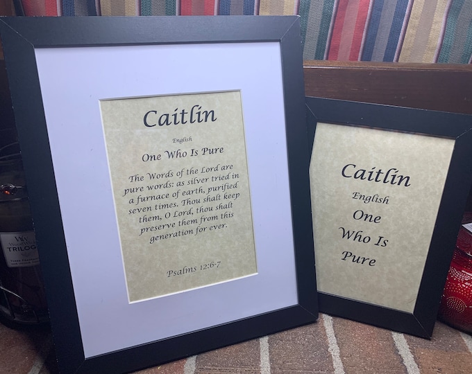 Caitlin - Name, Origin, with or without King James Version Bible Verse