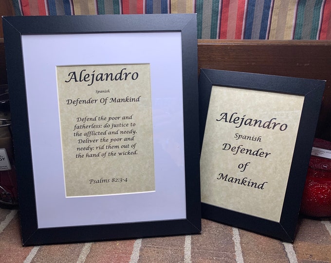 Alejandro - Name, Origin, with or without King James Version Bible Verse