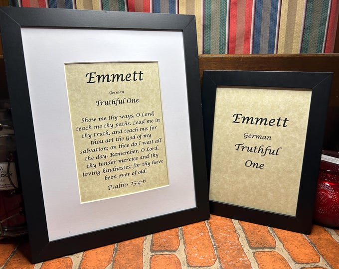 Emmett - Name, Origin, with or without King James Version Bible Verse