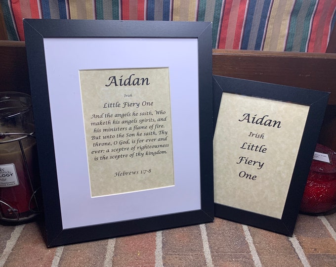 Aidan - Name, Origin, with or without King James Version Bible Verse