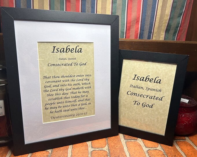 Isabela - Name, Origin, with or without King James Version Bible Verse