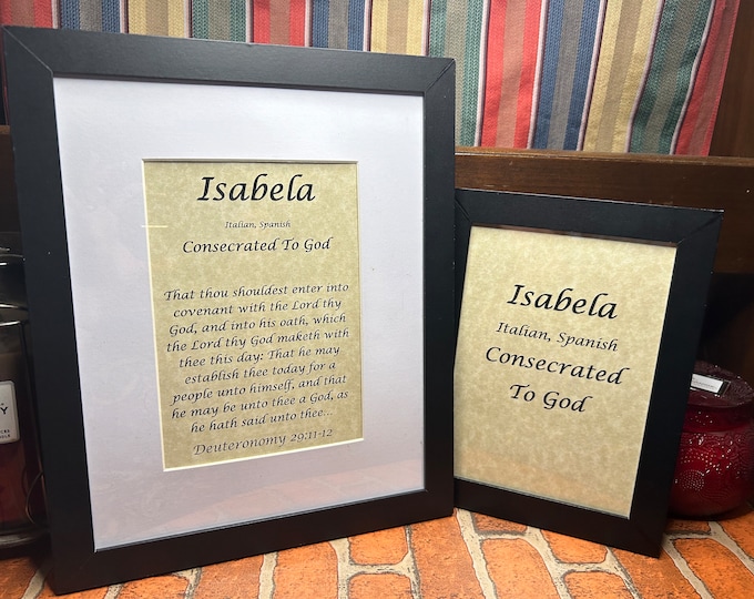 Isabela - Name, Origin, with or without King James Version Bible Verse