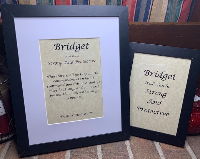 Bridget - Name, Origin, with or without King James Version Bible Verse