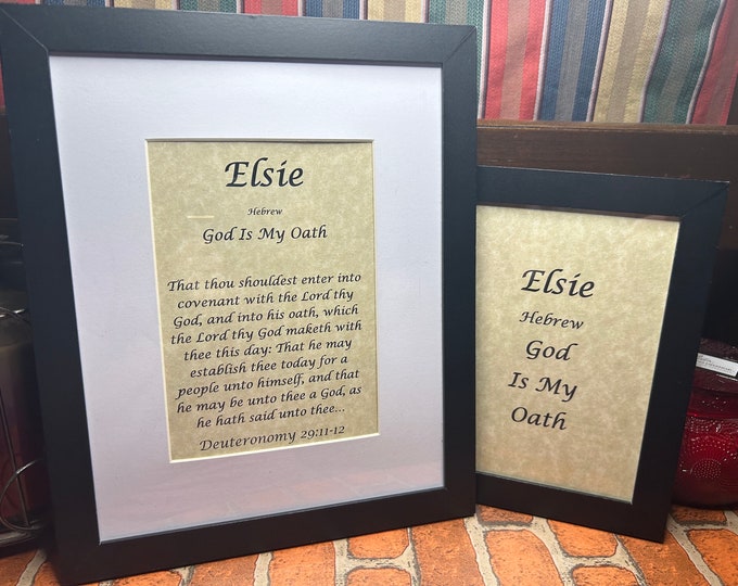 Elsie - Name, Origin, with or without King James Version Bible Verse