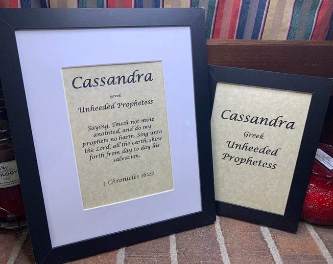 Cassandra - Name, Origin, with or without King James Version Bible Verse