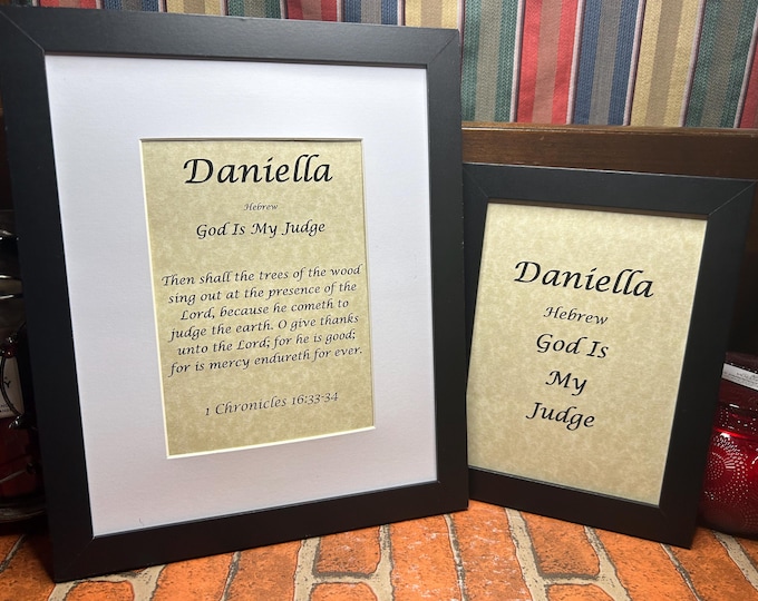 Daniella - Name, Origin, with or without King James Version Bible Verse