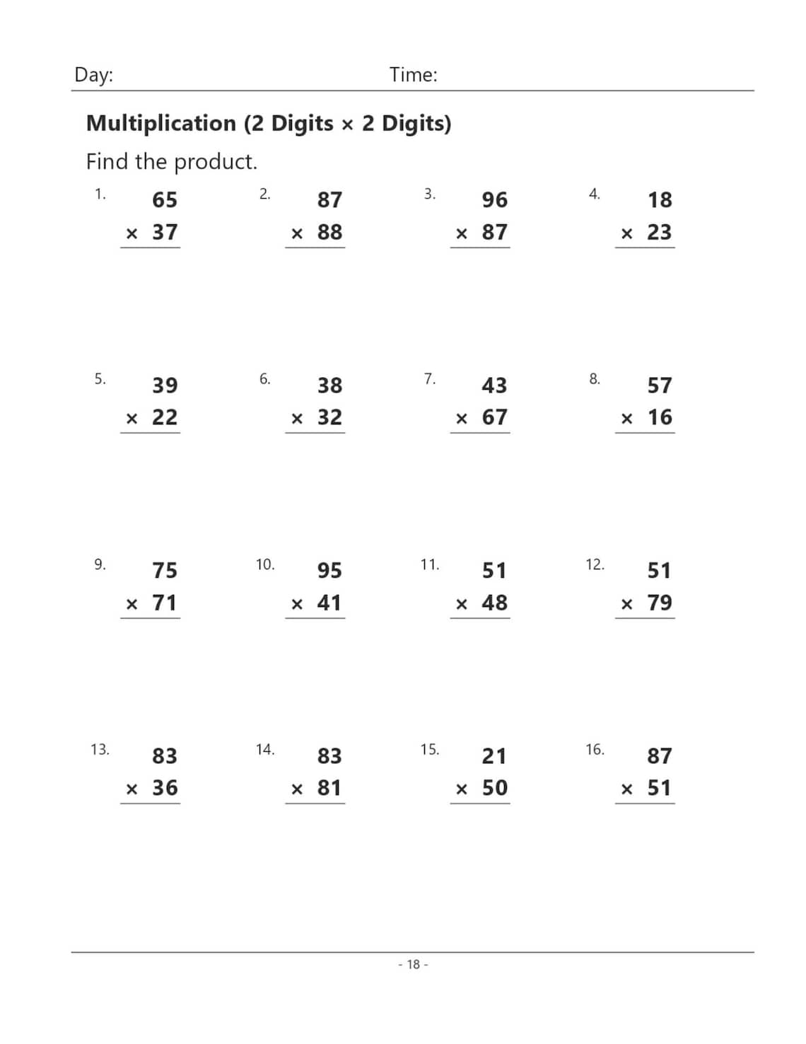 Multiplication and Division Grade 3-5 - Etsy