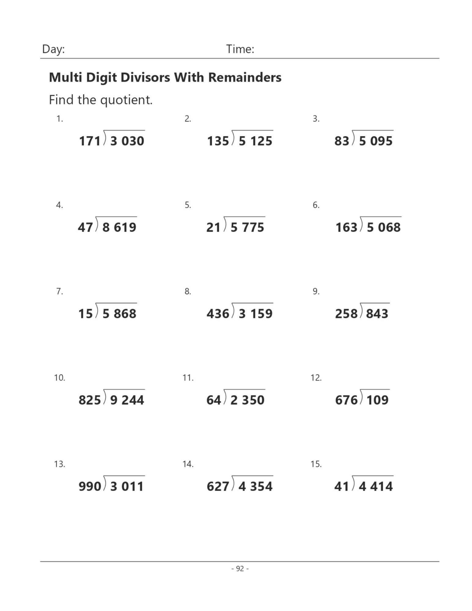 Multiplication And Division Grade 3 5 Etsy Multiplication And Division Grade 3 5 Etsy