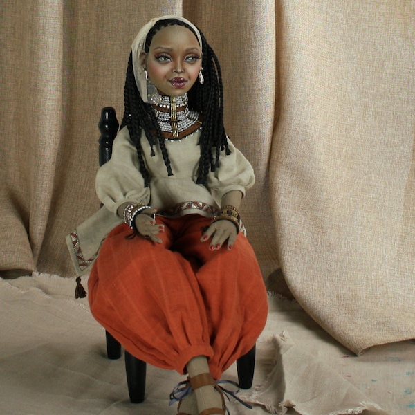 Shirley OOAK BJD cloth handmade doll 1/3 size (52 cm).