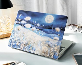 Cornflowers 16-calowy pokrowiec na Macbooka Pro, pokrowiec na MacBooka Air M2, uroczy niestandardowy pokrowiec na laptopa, pokrowiec na MacBooka Pro 13-calowy A2338, prezent dla niej KK156