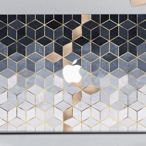 Geometric Cubes Macbook Case: Hard Plastic, Lightweight