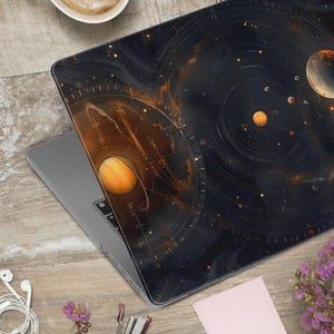 Coque personnalisée Space Galaxy pour MacBook - Housse pour ordinateur portable carte des étoiles célestes pour Air et Pro, 13 14 15 16 pouces, coque rigide de protection esthétique