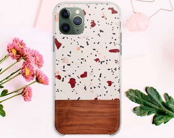 Houten iPhone 13 Pro Soft Cover voor iPhone 13 Siliconen Case iPhone 13 Mini Case Abstract iPhone 13 Pro Max Cover iPhone 12 Mini Case LAS0337