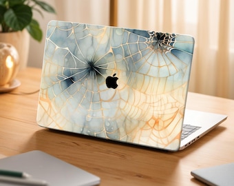 Spider Web Macbook Air 13 Case, Custom Halloween Mac Pro 16 Case, Personalized MacBook Protection for Apple MacBook Pro 14,15,16 Inch KK061