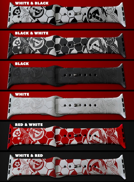 Soccer themed engraved Silicone Watch Band - Benfica