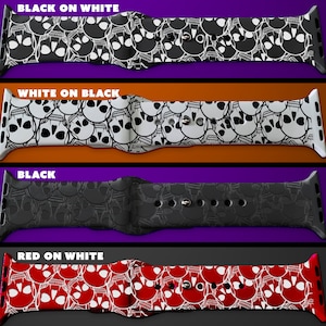 Skull themed engraved Silicone Watch Band
