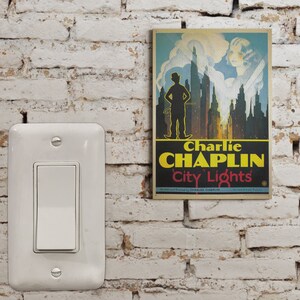 City Lights - 4x6 Mini Canvas Movie Poster