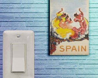 Spain - 4x6 Mini Canvas Vintage Travel Poster