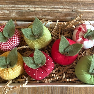 Fabric Apples - Bowl Fillers - Year Round Home Decor