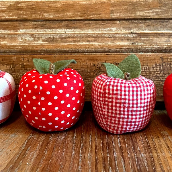 Fabric Apples - Bowl Fillers - Year Round Home Decor