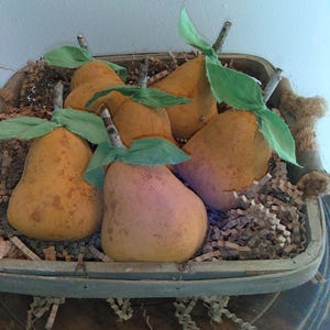 Pears,Pear Decor,Fall or Year Round Pears , Bowl Fillers, Fruit Decorations