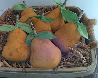 Pears,Pear Decor,Fall or Year Round Pears , Bowl Fillers, Fruit Decorations