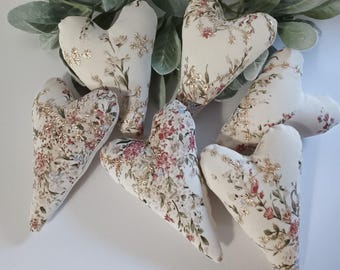 Hearts Embroidered Victorian Hearts: Valentine's Bowl Fillers, Wreath Ornaments