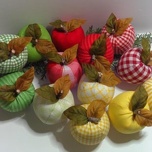 Apples,Fabric Apples - Bowl Fillers - Year Round Home Decor