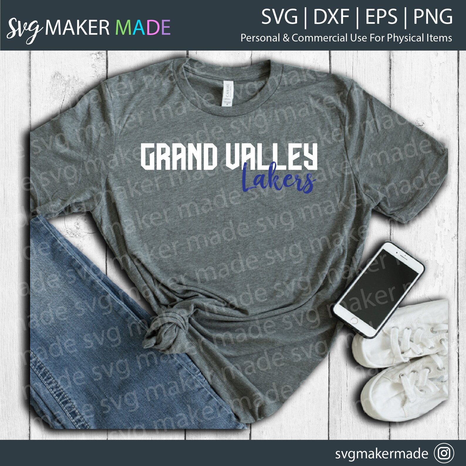 Grand Valley State University Svg GVSU Lakers Svg - Etsy