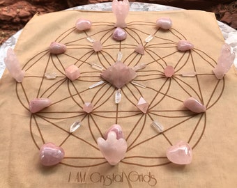 I AM Divine Love..Complete Crystal Grid...Activated and Intended to generate energy of Divine Love