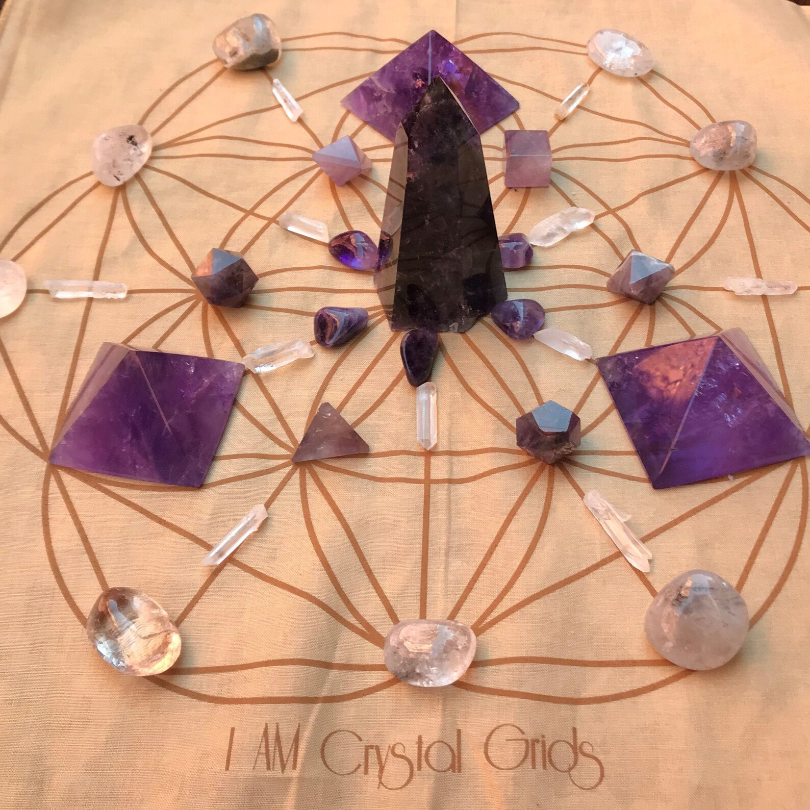 I AM Crystal Activation Grid With Sacred Etsy