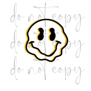 Funky Smiley PNG | Trippy Smiley | Retro Smiley | Weird Smiley | Sublimation Design | Cricut Design | Digital Download