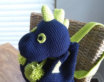 Dinosaur Backpack, Crochet Backpack, Cute Kid's Backpack, Toddler Backpack, Made to Order!  Choose your colors! State colors in the notes!
