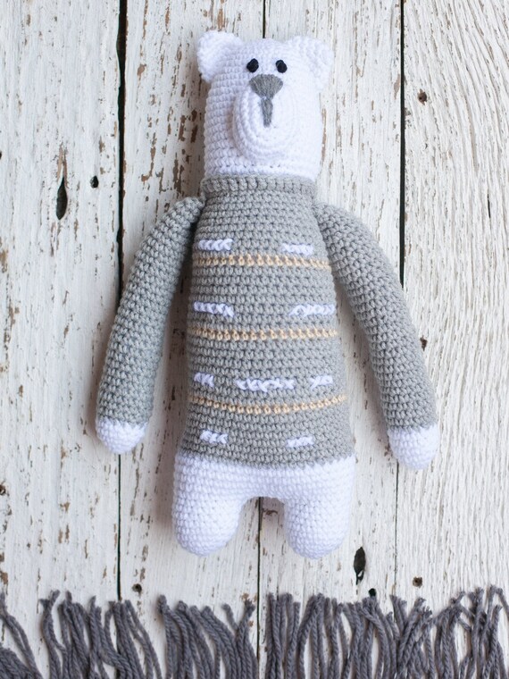 Osito de peluche, osito de crochet, osito Regalo de crochet para  bebé, regalo para baby shower hecho a ¡Listo para enviar!
