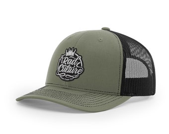 Custom Leather Patch Trucker Hats, Logo Hat, Laser Engraved Leather Patch, Personalized Hat, Business Merch, Company Logo Hat, Snapback Hat