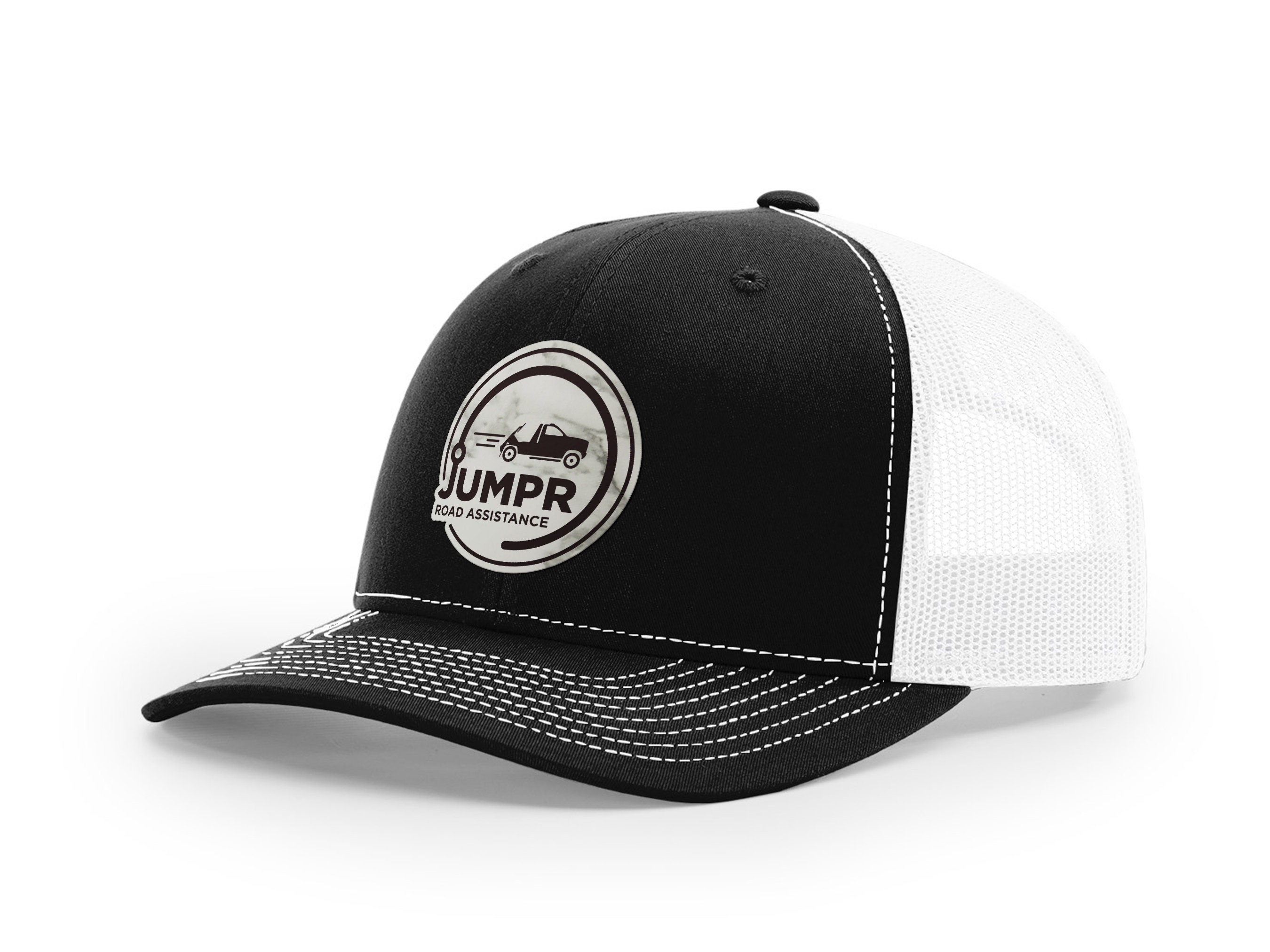 Custom Hats For Men FLAT BILL Custom Leather Patch Hats, Laser