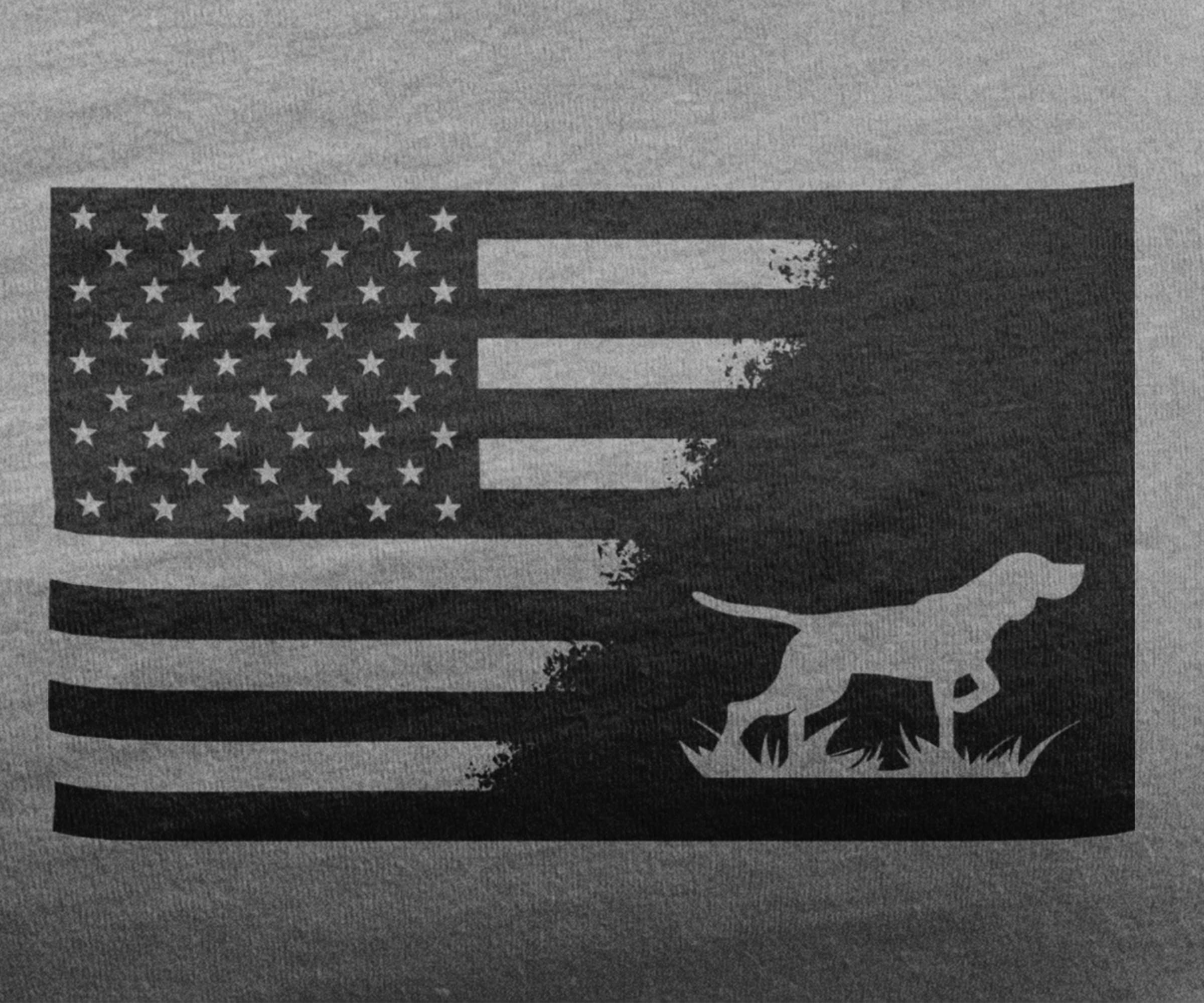 Bird Dog American Flag Graphic Tee Labrador Retriever Gift Etsy