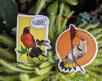 Vinyl KBREC Wild Bird Stickers