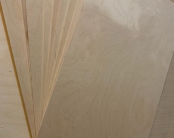 3mm Baltic Birch Plywood Sheets: 19.75x11.75" Laser Cutting, Glowforge Ready (25 Sheets)