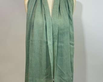 Cotton Gauze Scarf - Lightweight and breathable, Large Scarf, Sage green -36” x 80”